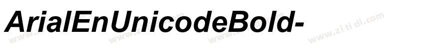 ArialEnUnicodeBold字体转换