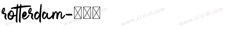 rotterdam字体转换