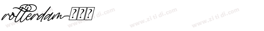 rotterdam字体转换