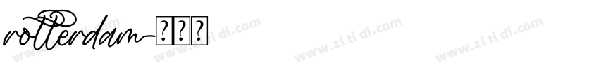 rotterdam字体转换