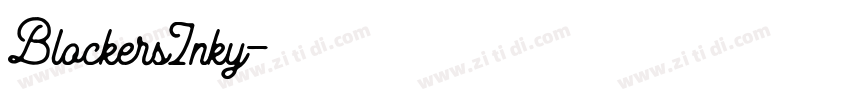 BlockersInky字体转换