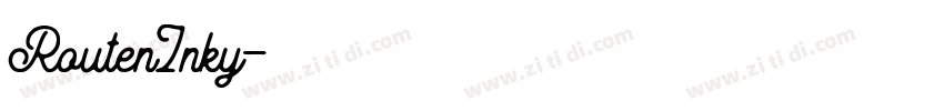 RoutenInky字体转换