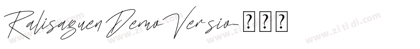 RalisaguenDemoVersio字体转换
