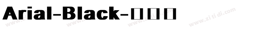 Arial-Black字体转换