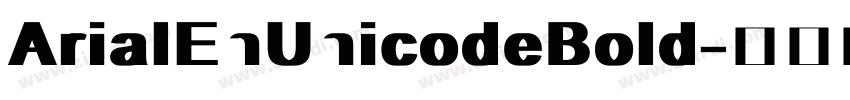 ArialEnUnicodeBold字体转换