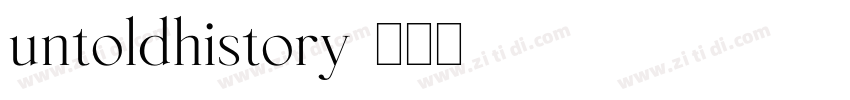 untoldhistory字体转换