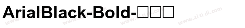 ArialBlack-Bold字体转换