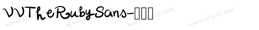 VVTheRubySans字体转换