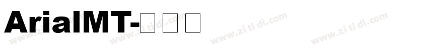 ArialMT字体转换