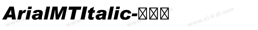 ArialMTItalic字体转换