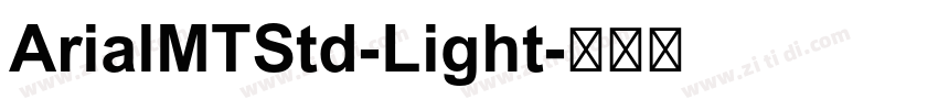 ArialMTStd-Light字体转换