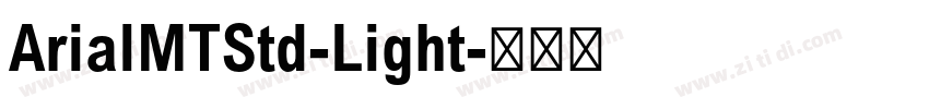 ArialMTStd-Light字体转换