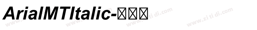 ArialMTItalic字体转换