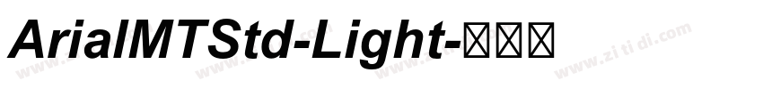 ArialMTStd-Light字体转换