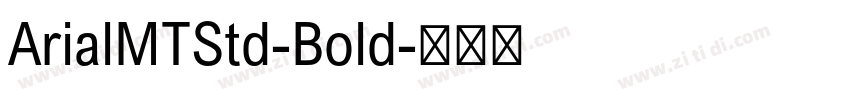 ArialMTStd-Bold字体转换