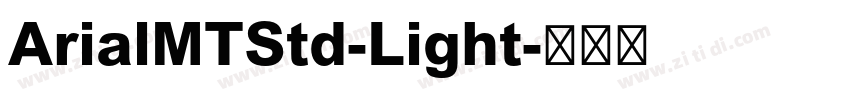 ArialMTStd-Light字体转换