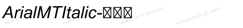 ArialMTItalic字体转换