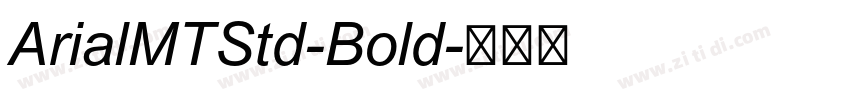 ArialMTStd-Bold字体转换