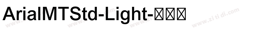 ArialMTStd-Light字体转换