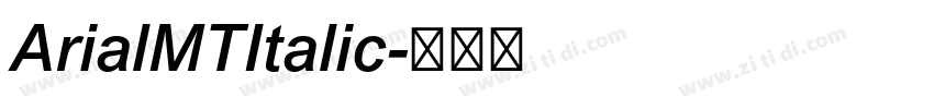 ArialMTItalic字体转换