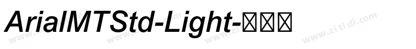 ArialMTStd-Light字体转换