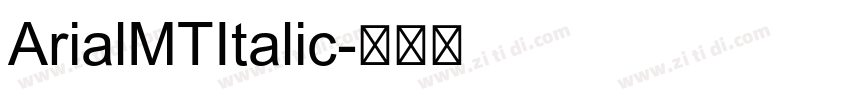 ArialMTItalic字体转换