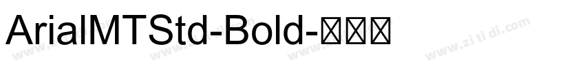 ArialMTStd-Bold字体转换