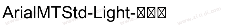 ArialMTStd-Light字体转换