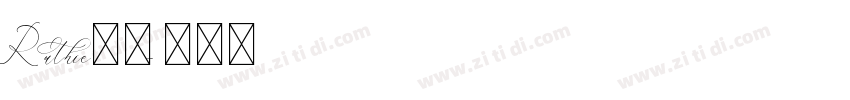 Ruthie字体字体转换