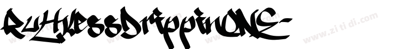 RuthlessDrippinONE字体转换