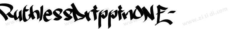 RuthlessDrippinONE字体转换