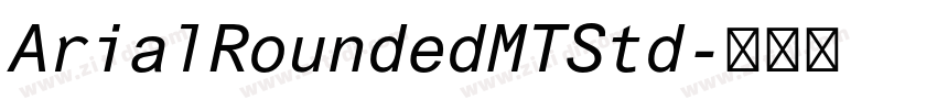 ArialRoundedMTStd字体转换