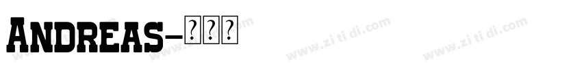 Andreas字体转换