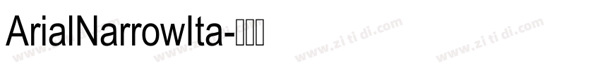 ArialNarrowIta字体转换
