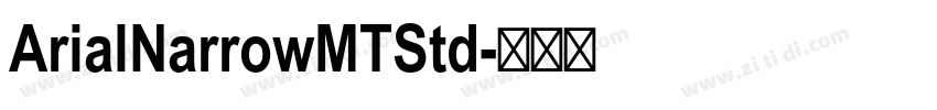 ArialNarrowMTStd字体转换