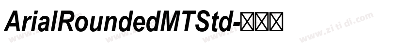ArialRoundedMTStd字体转换