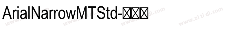 ArialNarrowMTStd字体转换