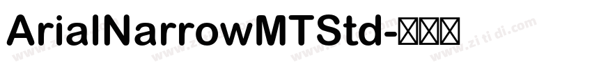 ArialNarrowMTStd字体转换