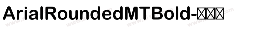 ArialRoundedMTBold字体转换