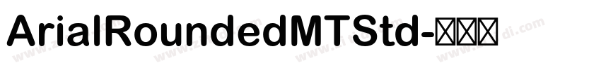 ArialRoundedMTStd字体转换