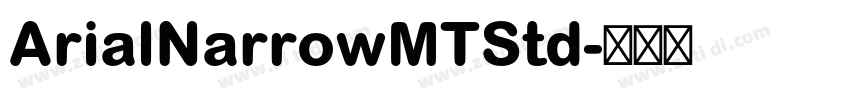 ArialNarrowMTStd字体转换