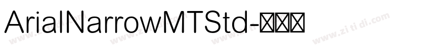 ArialNarrowMTStd字体转换