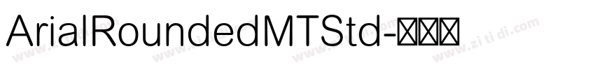 ArialRoundedMTStd字体转换