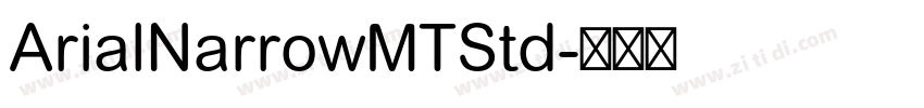 ArialNarrowMTStd字体转换