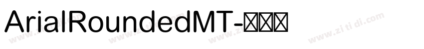 ArialRoundedMT字体转换