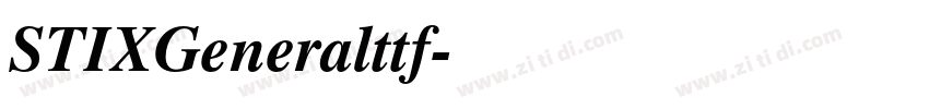 STIXGeneralttf字体转换