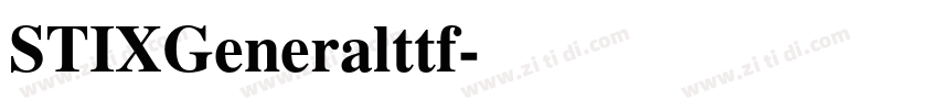 STIXGeneralttf字体转换
