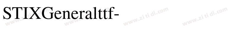 STIXGeneralttf字体转换
