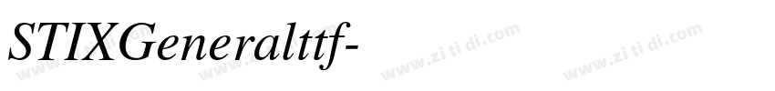 STIXGeneralttf字体转换