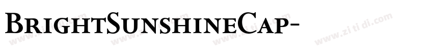 BrightSunshineCap字体转换 BrightSunshineCap字体转换